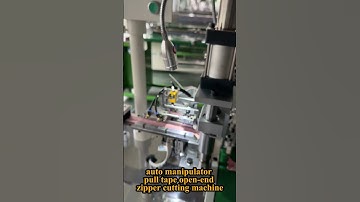 Automatic Manipulator Pull Tape Open-end Cutting Machine#zippers #zippermachine #factory