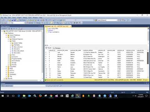 CIS-117 Assignment 1 Overview:  Using Select