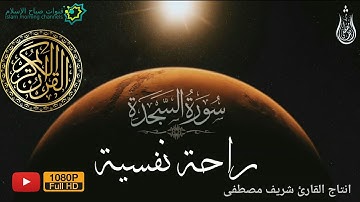 تلاوة مريحة للقلب 💚 سورة السجدة | القارئ شريف مصطفى | تلاوة خاشعة