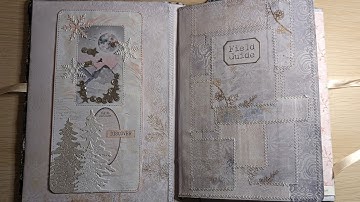 Franken Paper Journal Cover ~ Cosy Winter Altered File Folder: Part 5 ~ Junk Journal Ideas
