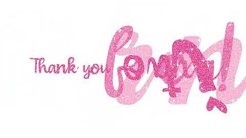 Outro Thank You for Watching Template Free | Glitter Pink | Lyn Cyme