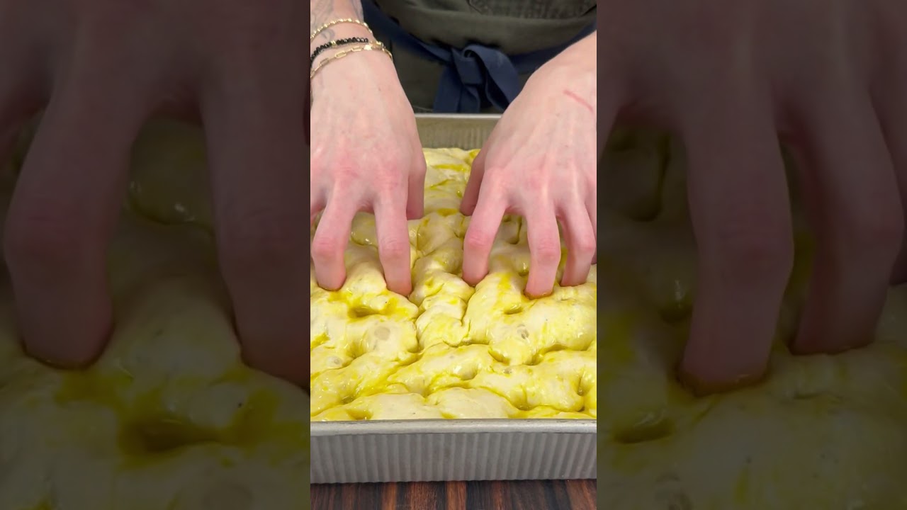 Peaches and Cream Focaccia Donut 