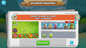 Btd6 Advanced challenge - round 4 is hard - 25 April 2023