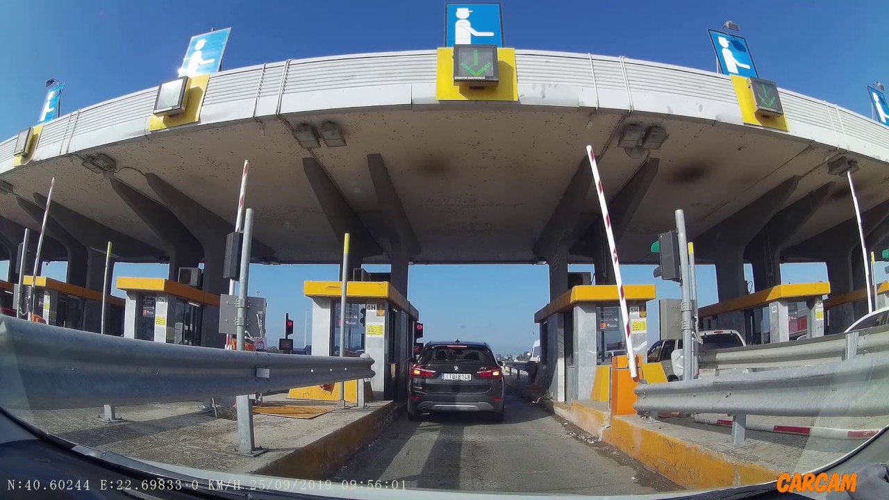 🍁ГРЕЦИЯ платная дорога к МЕТЕОРАМ с Видеорегистратора Carcam/dash camera Carcam