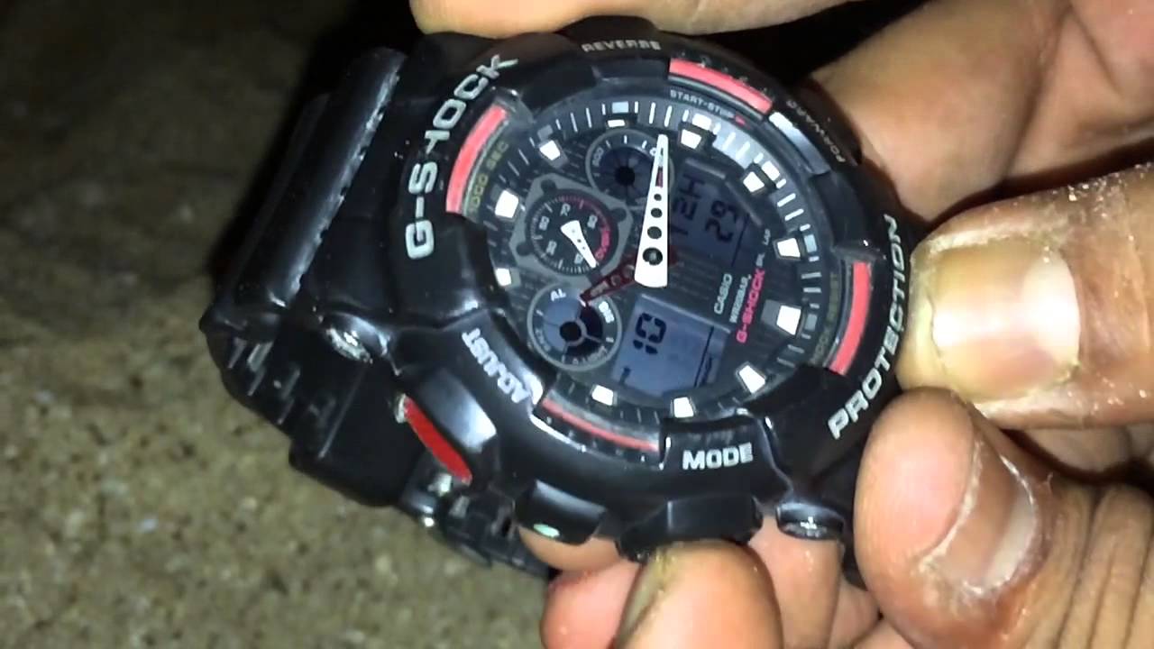 How To Adjust Time On Casio G Shock Ga 100 Youtube