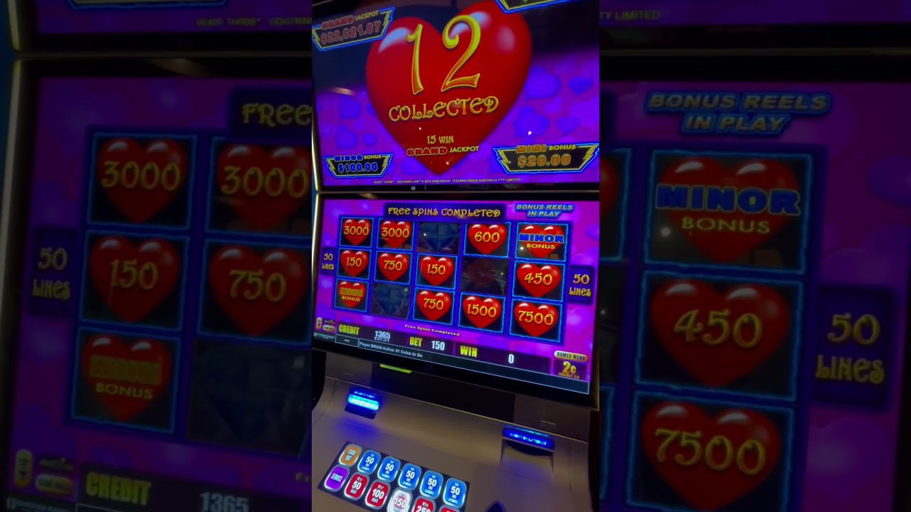 A HEART STOPPING BIG WIN ON 3 00 BET Slots Casino Heart Slotmachine