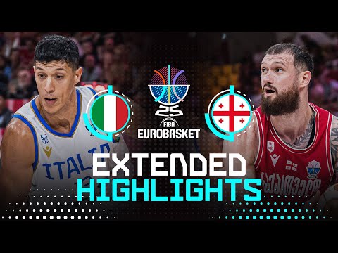 Italy 🇮🇹 vs Georgia 🇬🇪 | Extended Highlights | FIBA EuroBasket 2025