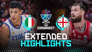 Italy Vs Georgia Extended Highlights Fiba Eurobasket 2025