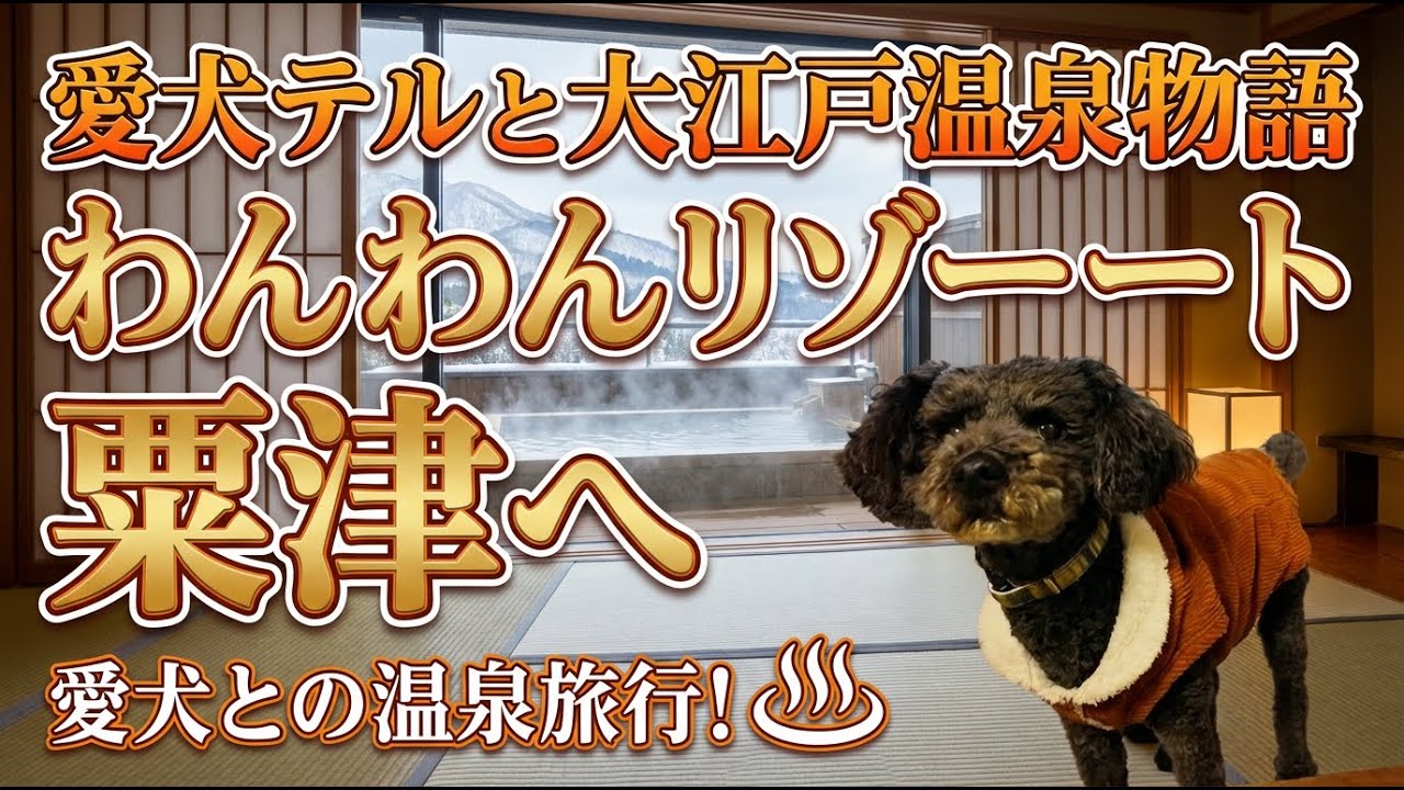 2025年12月30日年末旅行■愛犬テルと大江戸温泉物語わんわんリゾート 粟津へ■帰ってすぐ作成