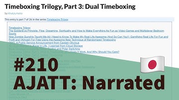 Timeboxing Trilogy, Part 3: Dual Timeboxing - AJATT: Narrated #210