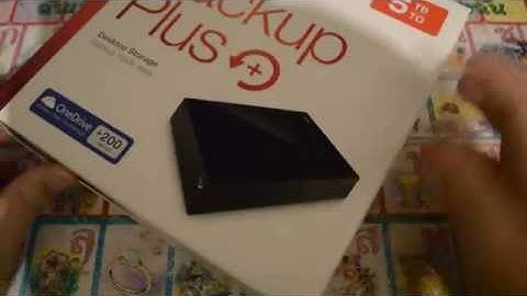 Seagate Backup Plus 5TB USB 3.0 Desktop External Hard Drive - Unboxing