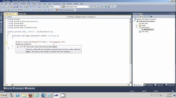 ASP.NET in Two Minutes or Less: Setting and Reading Cookie Value