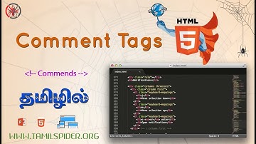 HTML Comment Tags | Conditional Comments | HTML5 Tutorial in Tamil | Part 7
