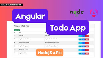 Angular ToDo App + Node.js API Step by Step