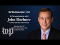 Former House Speaker John Boehner on his new book and the Republican Party (Full Stream 4/19)