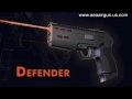 Aea airgun us  defender pistol in action