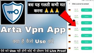 Arta Vpn Easy Connect || Arta Vpn App Kaise Use Kare | How To Use Arta Vpn App | Arta Vpn App Review