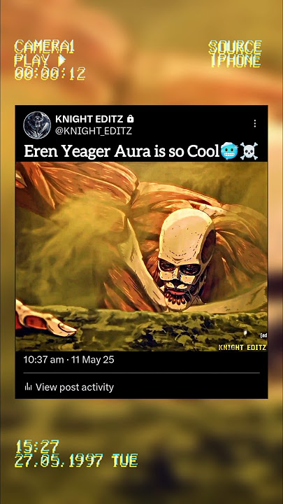 'Eren's Aura'🥶🔥 | Attack on Titan | Fragment (slowed) | #anime #shorts