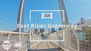 4k60 New York Cycling Path: FDR and East River Greenway Lower Manhattan (2020)