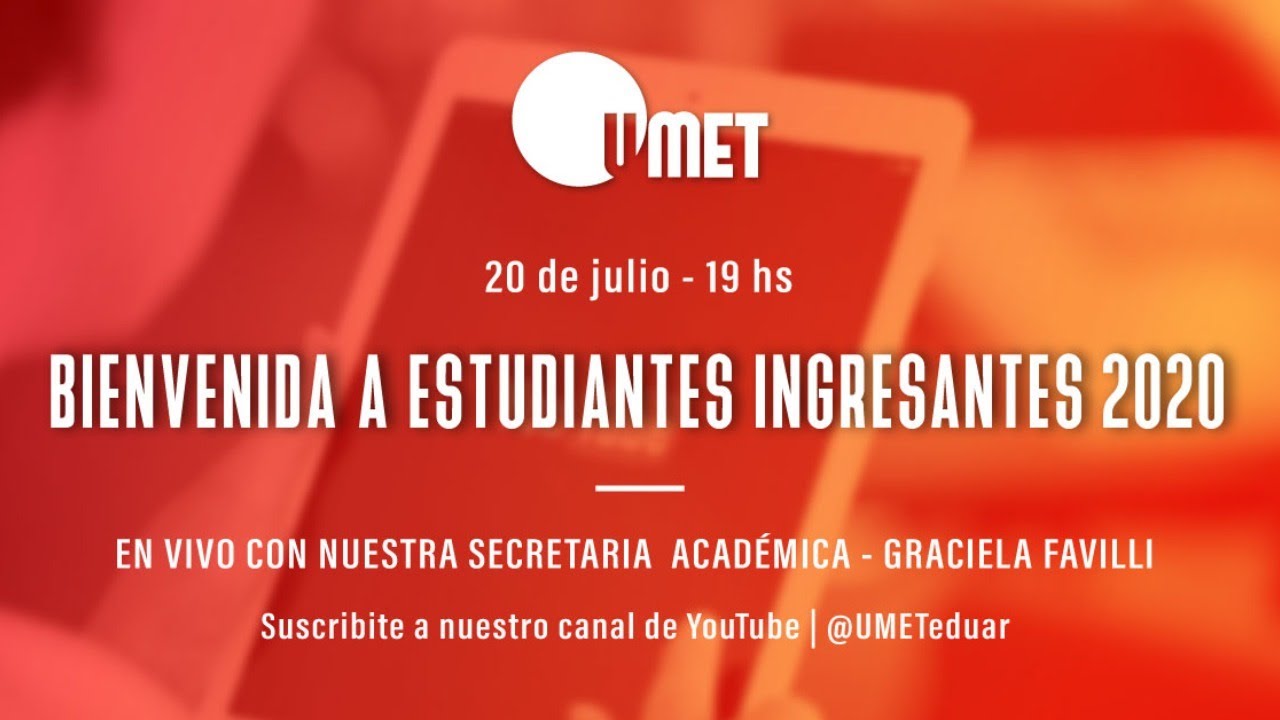 Bienvenida a Estudiantes 2020 - YouTube