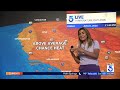 Warm temperatures heading into the weekend in SoCal