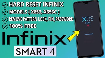 Infinix Smart 4 Hard Reset | Remove Pattern & Password Lock Screen | How To Reset infinix smart 4 🔄✅