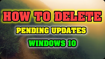 How to delete pending updates on Windows 10 #WindowsUpdate