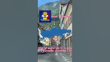 Map of World but it’s only Eurasian countries #asia #Europe #Shorts #fypシ