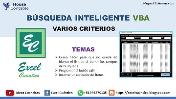 Como hacer una búsqueda inteligente en un formulario - Macros - 4ª Parte