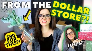 $90 for DOLLAR STORE STUFF?! | 3 Decocrated Home Decor Unboxings!