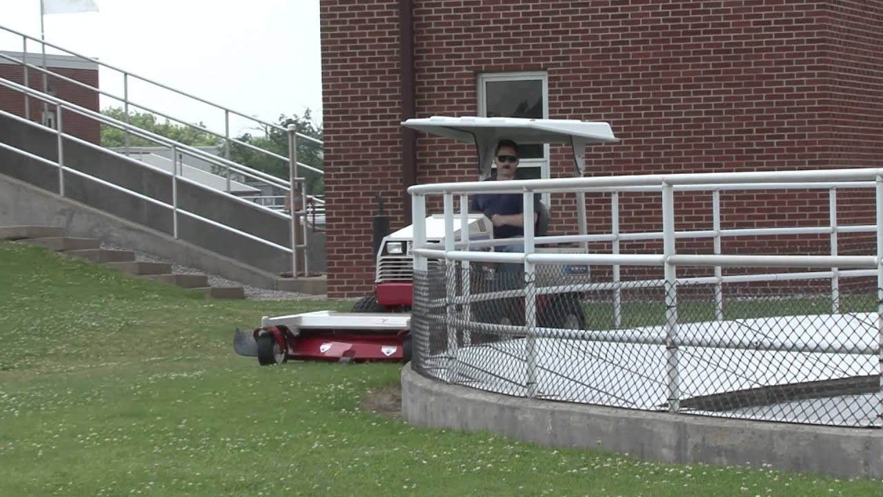 Water Treatment Facility maintains property with Ventrac