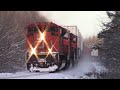 Rear DPU on a Very Late Stack Train CN 121 at Lutesville East - Berry Mills, NB