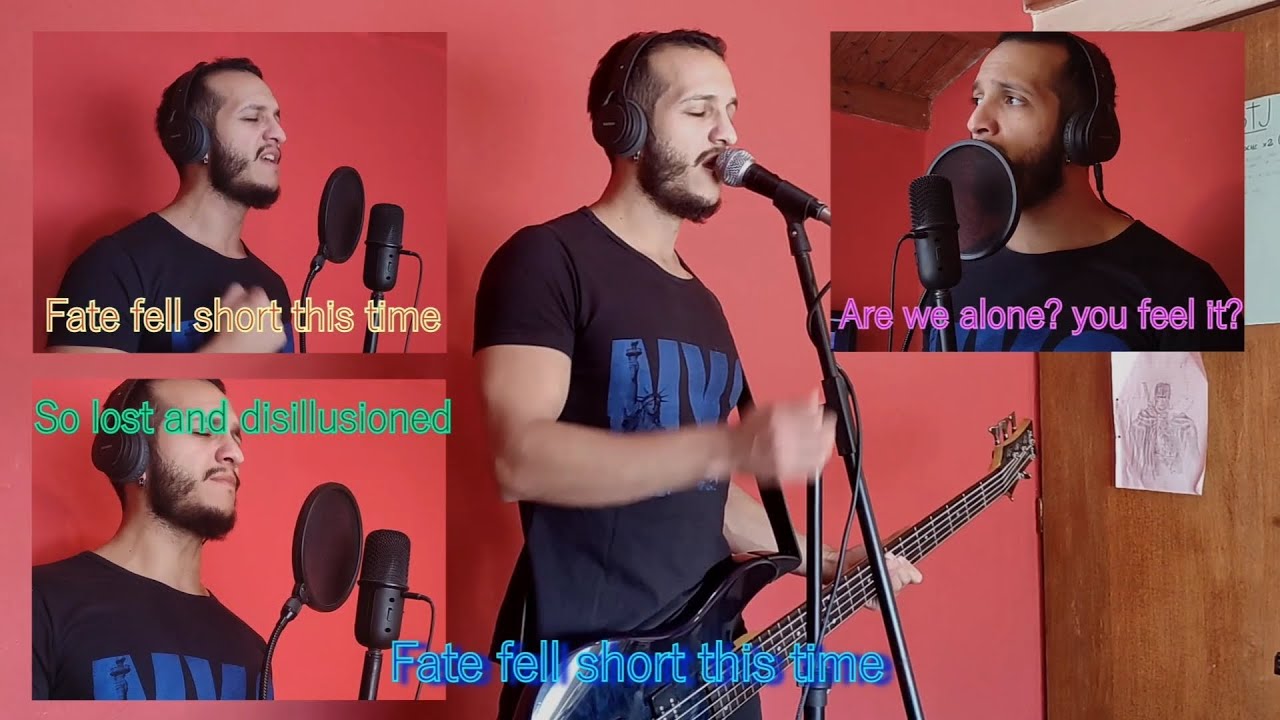 Blink 182 - Feeling this (Vocal & Bass cover) W/ Lyrics