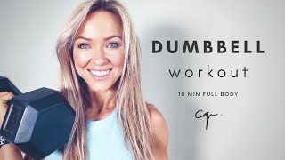 10 Min Full Body Dumbbell Workout | at Home