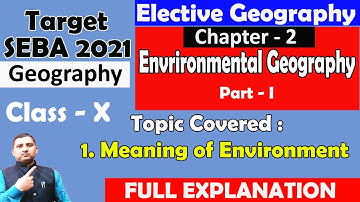 seba elective geography || environmental geography