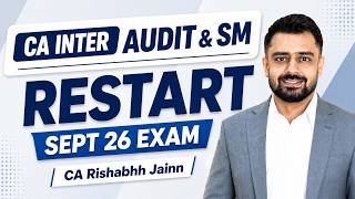 Unsuccessful in CA Inter in May 26? Restart Strong for Sept 2026 exam | CA Rishabhh Jainn Sir