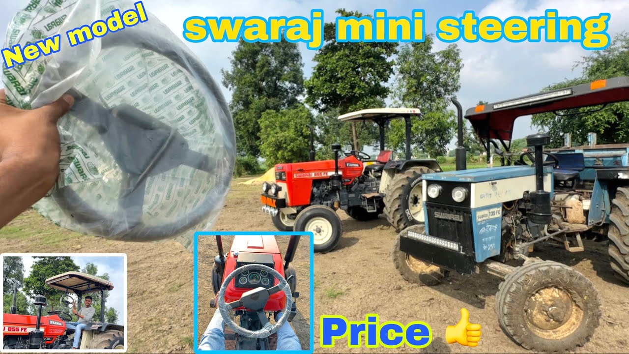 Swaraj New mini steering install 👌. // Swaraj, original steering price
