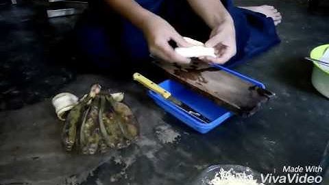 Procedure Text how to make Fried banana cheese