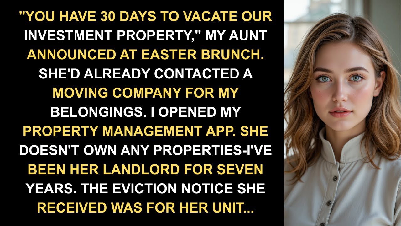 На пасхальном бранче моя тетя объявила: «У вас есть 30 дней, чтобы освободить нашу инвестиционную...