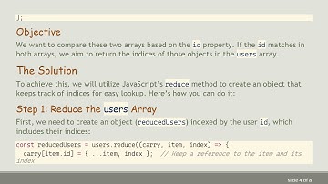 How to Compare Object Arrays in JavaScript and Find Indices