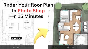 The FASTEST WAY of RENDERING FLOOR PLANS in Photoshop under 15 minutes!