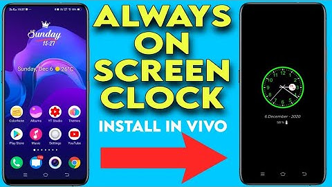 Always on analog clock style animation install in all vivo mobile