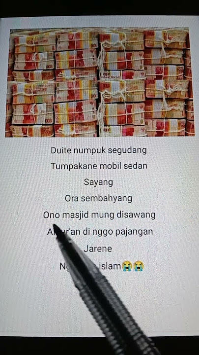 Lirik Lagu Sholawat Duit KH Ma'ruf Islamuddin Dan Miftahul Jannah😭