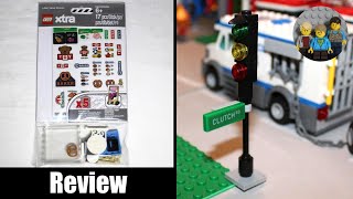 Lego Xtra Brick Stickers 853921 Review & Adding Street Signs To Our Lego City!
