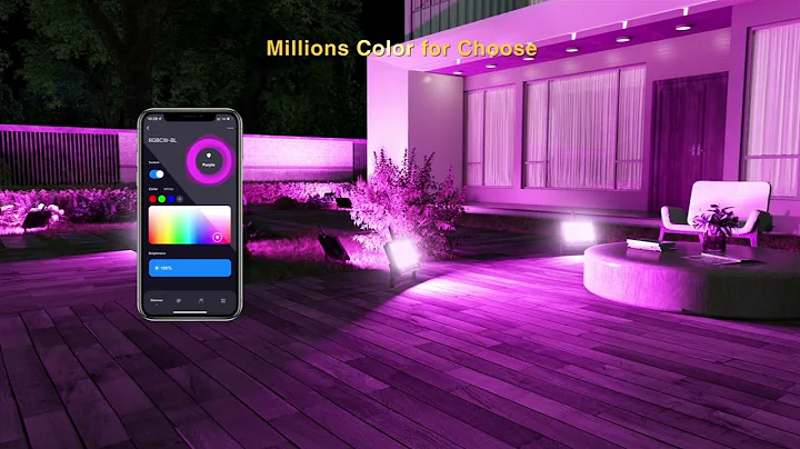 Onforu 25W 3-in-1 Smart Bluetooth Mesh RGBCW Floodlight