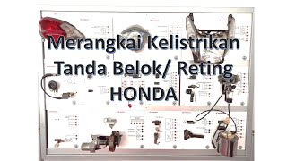 Merangkai Kelistrikan Tanda Belok Reting  Sepeda Motor HONDA vlog Pembelajaran