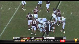 Miami @ Virginia Tech(2011) -3rd Qtr - Hurricane FlashForward