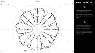 Create your first round crochet chart screenshot 4