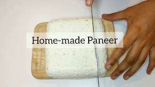Home made paneer | no cheese cloth or muslin cloth required