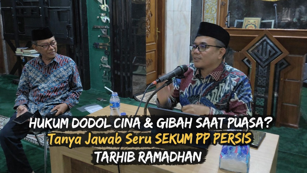 HUKUM DODOL CINA & GIBAH SAAT PUASA? Tanya Jawab Seru Persiapan Ramadhan!  Dr Haris Muslim Lc M Ag